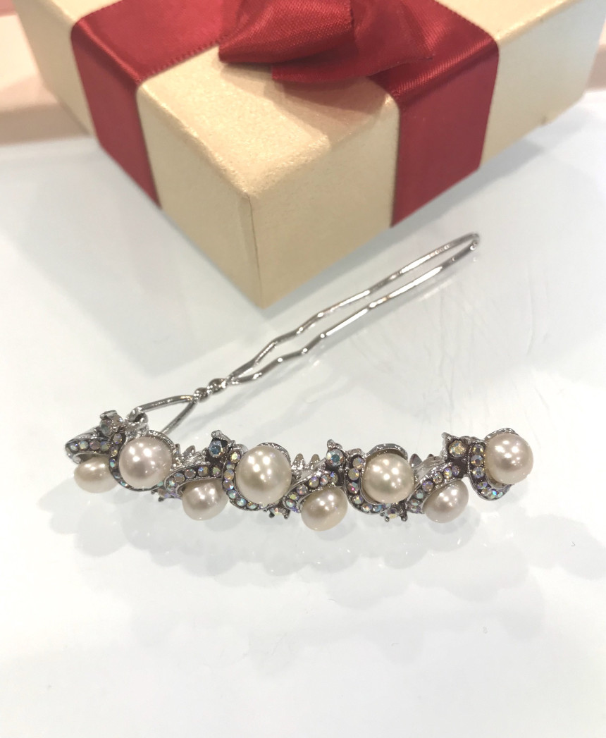 Hair Accessories JJ Queen Freshwater pearl pin Hr0