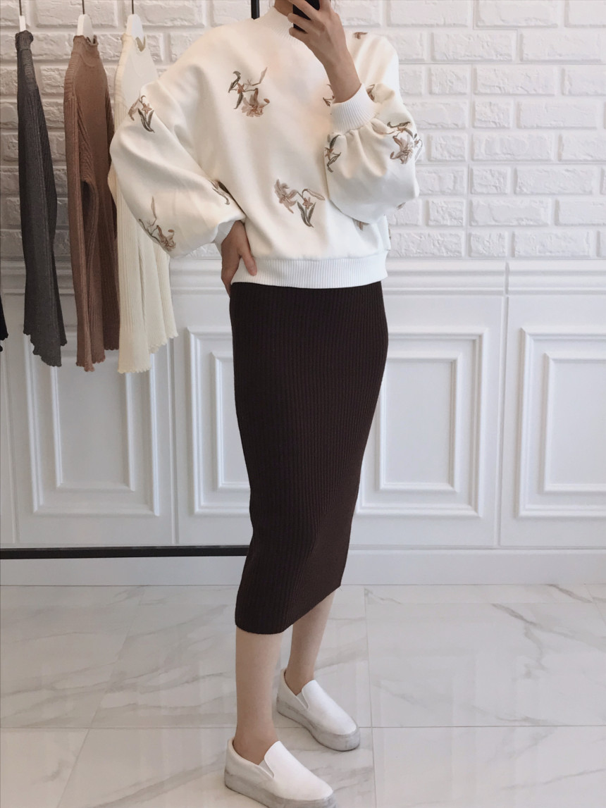 Goliath Long Skirt H Line Slim Daily Coordinate It