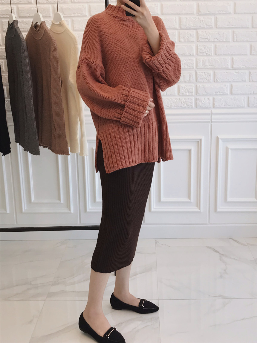 Goliath Long Skirt H Line Slim Daily Coordinate It