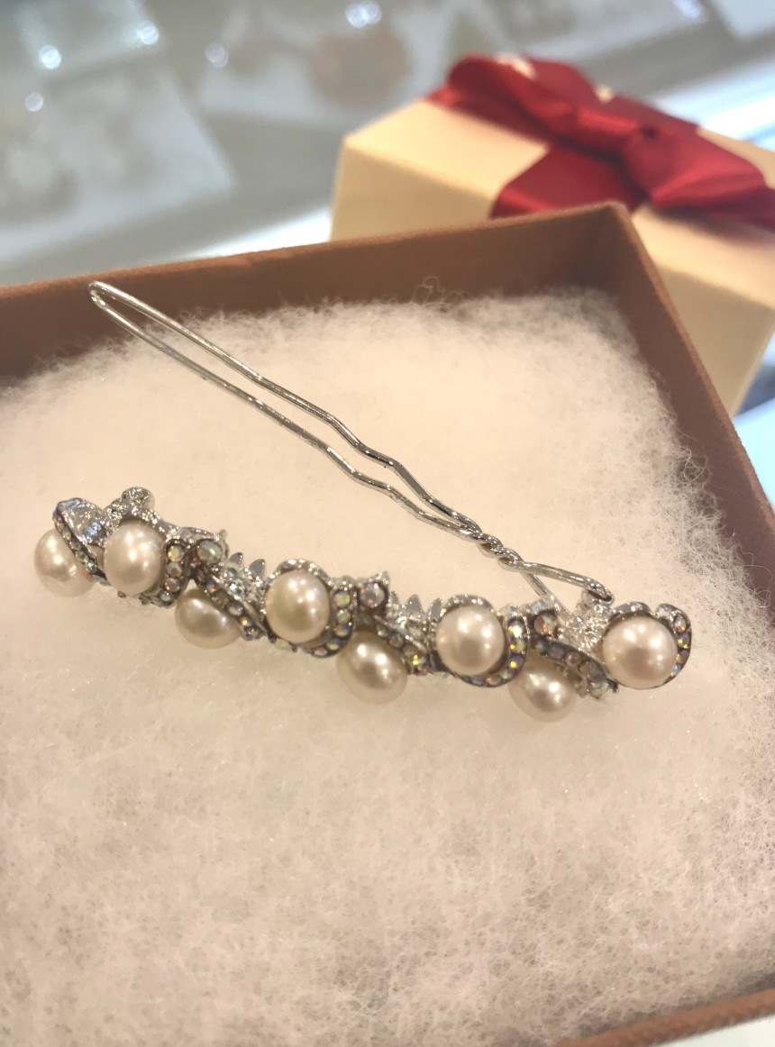 Hair Accessories JJ Queen Freshwater pearl pin Hr0