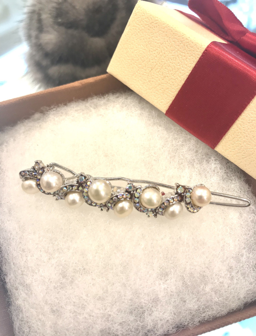 Hair Accessories JJ Queen Freshwater pearl pin Hr0