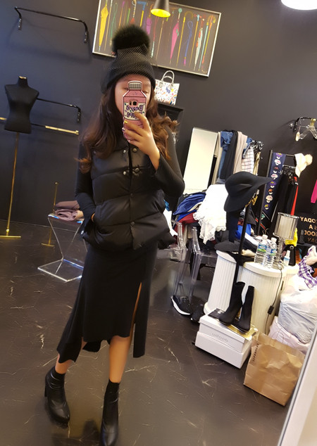 Unbalanced Top Long Bending Skirt Sexy Layered Rom