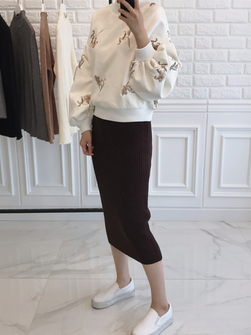 Goliath Long Skirt H Line Slim Daily Coordinate It