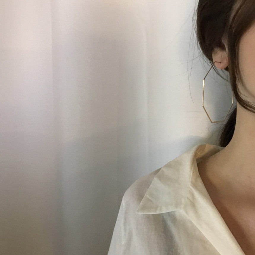 Big Eight Modern Earrings 3color Trendy styling Co