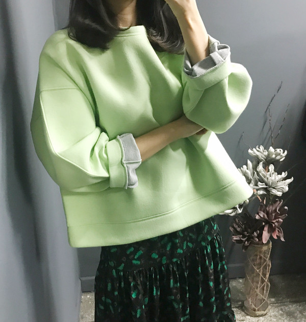 Lucky bending long skirt pattern Kangkang gangbang