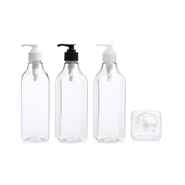 페스트세븐 플라스틱용기 화장품공병 디스펜서용기 사각 N500ml - 상품 이미지