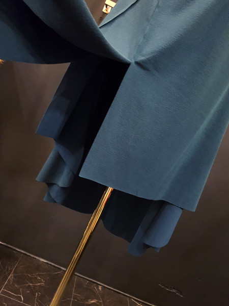 Unbalanced Top Long Bending Skirt Sexy Layered Rom