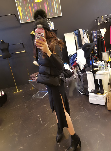 Unbalanced Top Long Bending Skirt Sexy Layered Rom