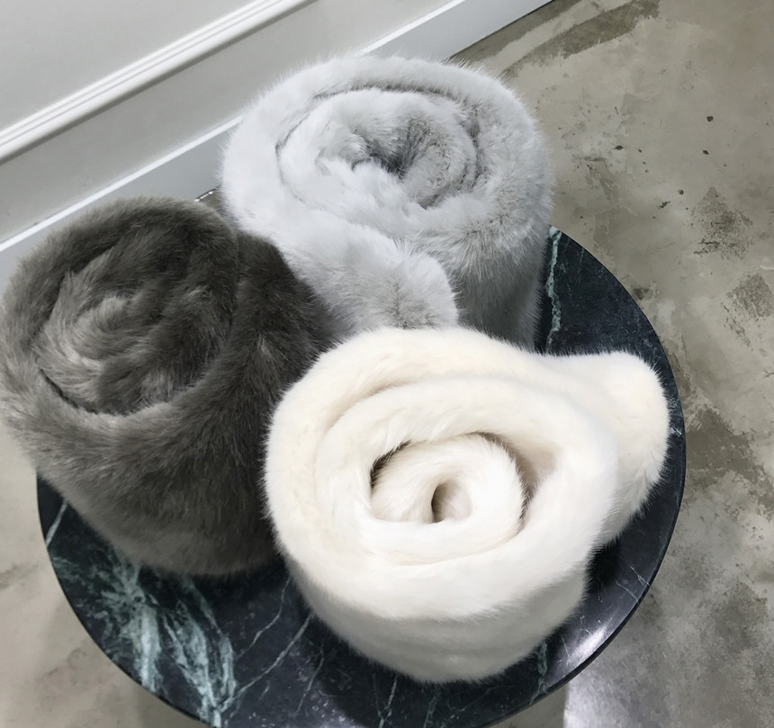 Fake Mink Petit Shawl Winter Girl Muffler Eco Fur 