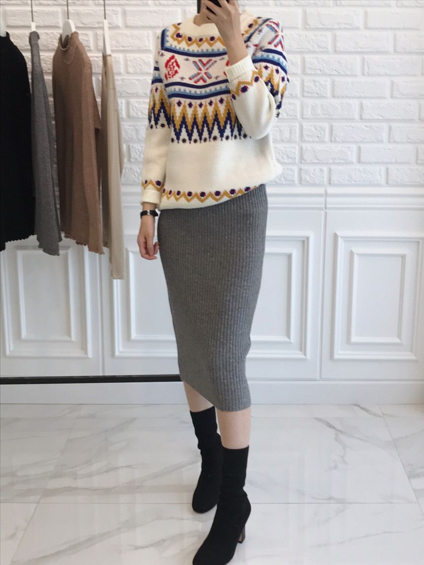 Goliath Long Skirt H Line Slim Daily Coordinate It