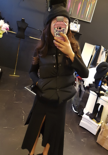 Unbalanced Top Long Bending Skirt Sexy Layered Rom