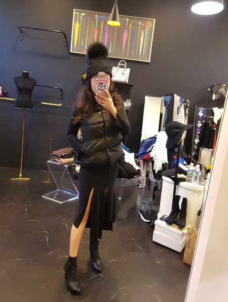 Unbalanced Top Long Bending Skirt Sexy Layered Rom