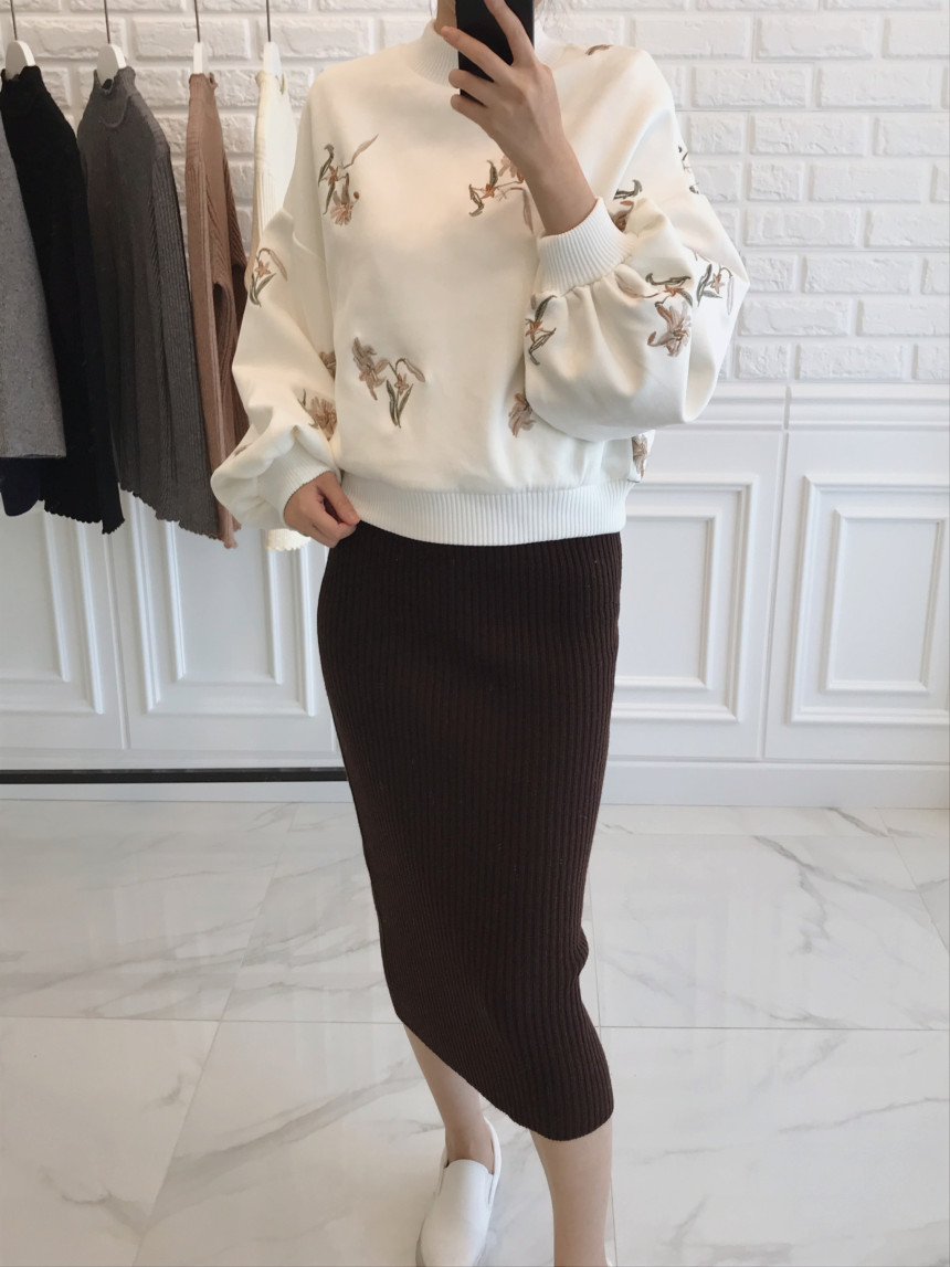 Goliath Long Skirt H Line Slim Daily Coordinate It