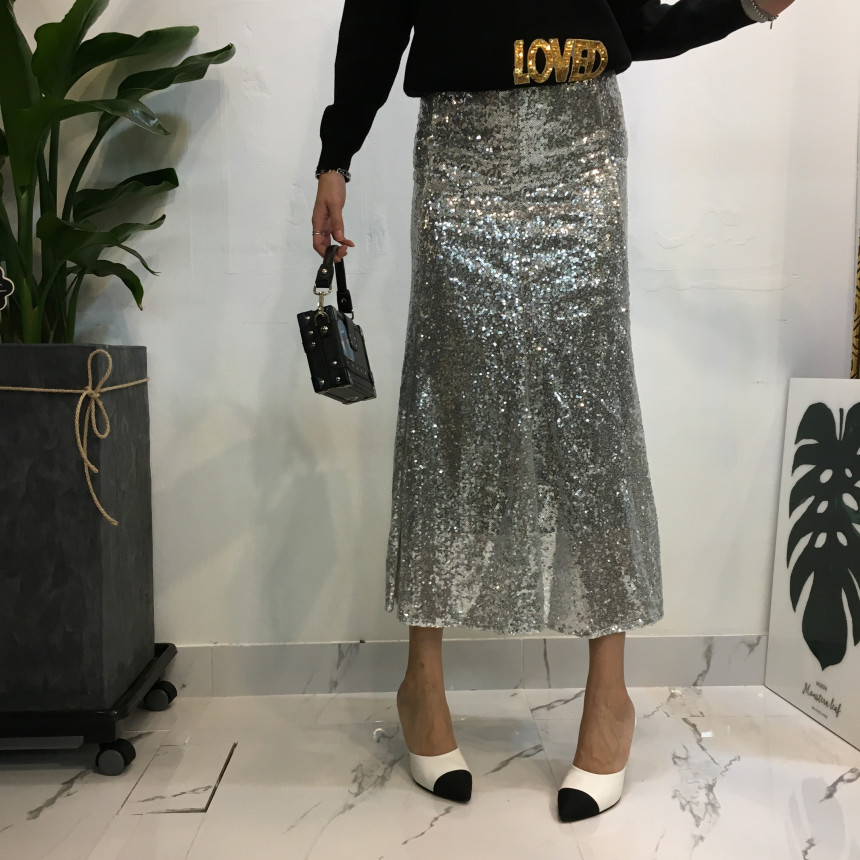 Mermaid Sequins Long Skirt Lovely Look Kid Girl Co