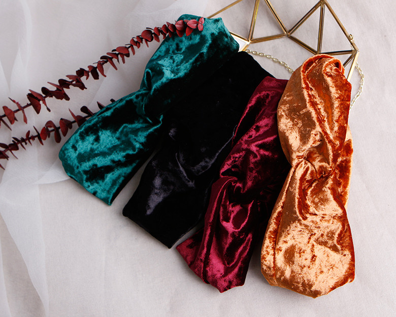Hair Accessories Velvet Bandana Hair Turban Kitty 