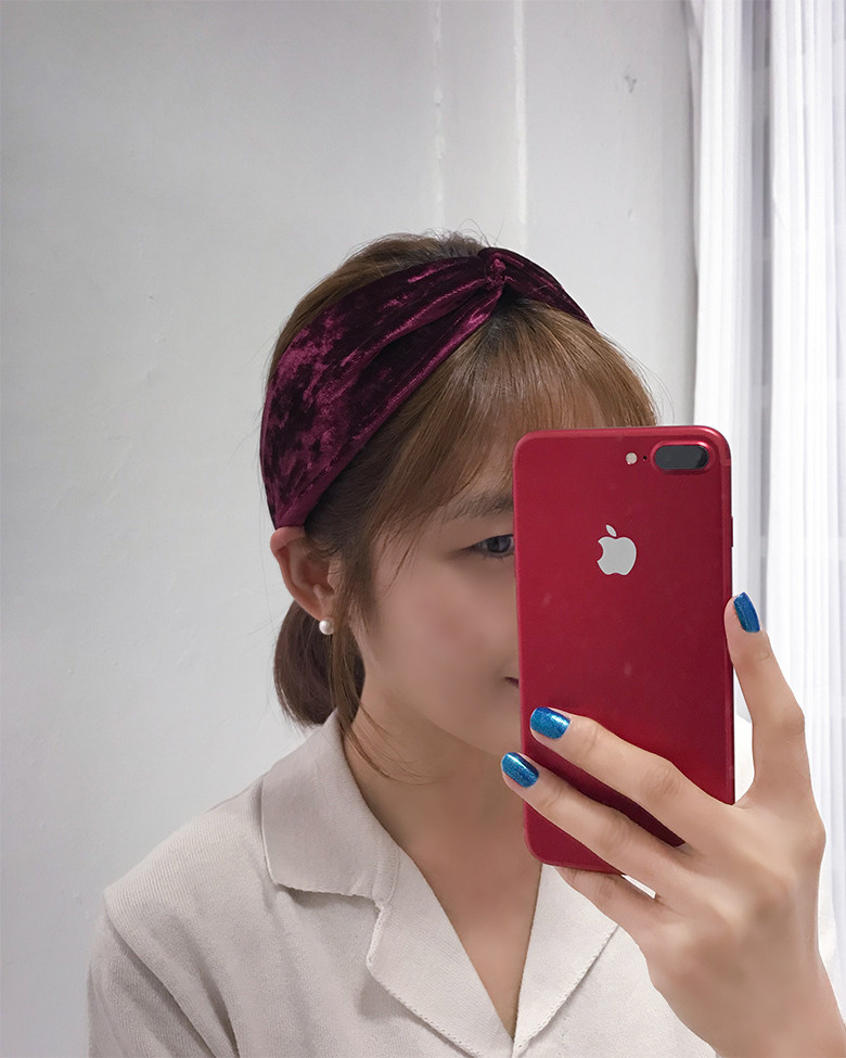 Hair Accessories Velvet Bandana Hair Turban Kitty 