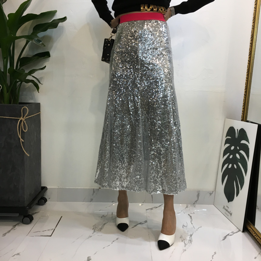 Mermaid Sequins Long Skirt Lovely Look Kid Girl Co