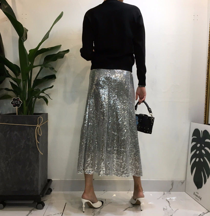 Mermaid Sequins Long Skirt Lovely Look Kid Girl Co