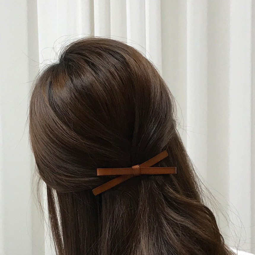 Hair Accessories Leather Ribbon Hairpin Date Slim 