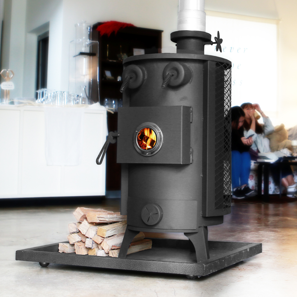 꾸버스 한라 40 화목난로 장작 나무 펠렛 난로 가정용 업소용