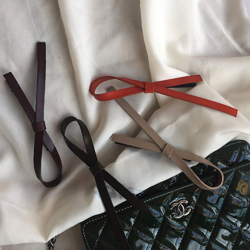 Hair Accessories Modern Leather Tongs Pin Scissors