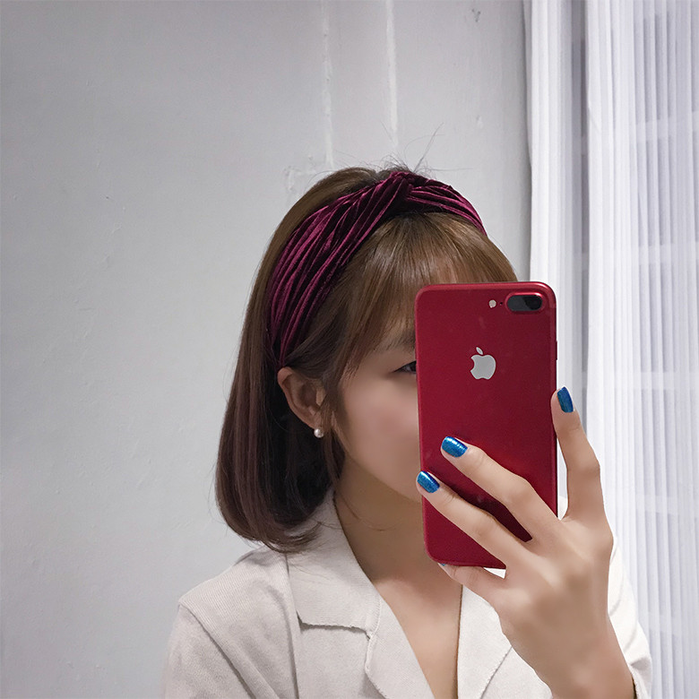 Hair Accessories Velvet Wrinkle Bandana Hair Turba