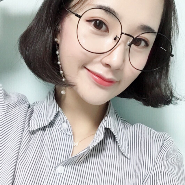 오버사이즈 가벼운 둥근 안경테 남자 여자 공용 - 상세 이미지 5
