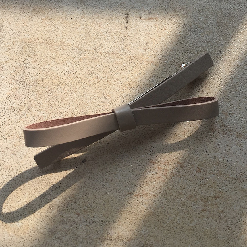 Hair Accessories Leather Ribbon Hairpin Date Slim 
