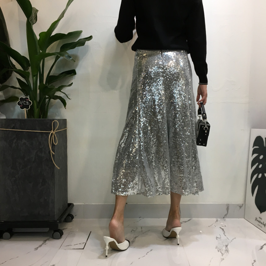 Mermaid Sequins Long Skirt Lovely Look Kid Girl Co