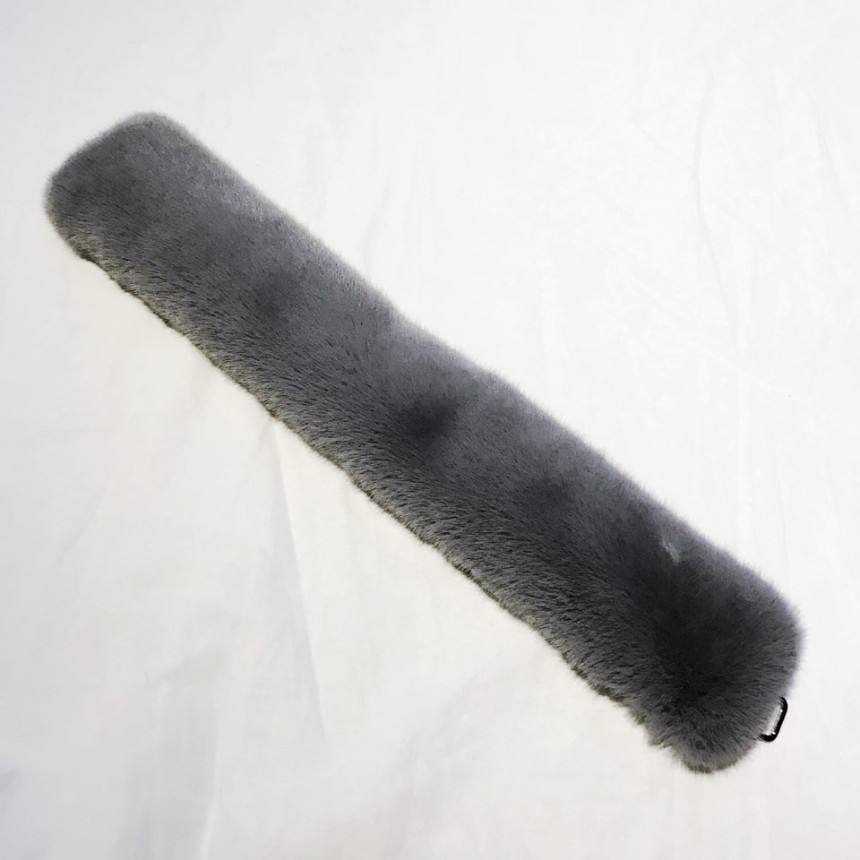 Gray Fake Per Mink Twilie Muffler Shawl Petit Scar