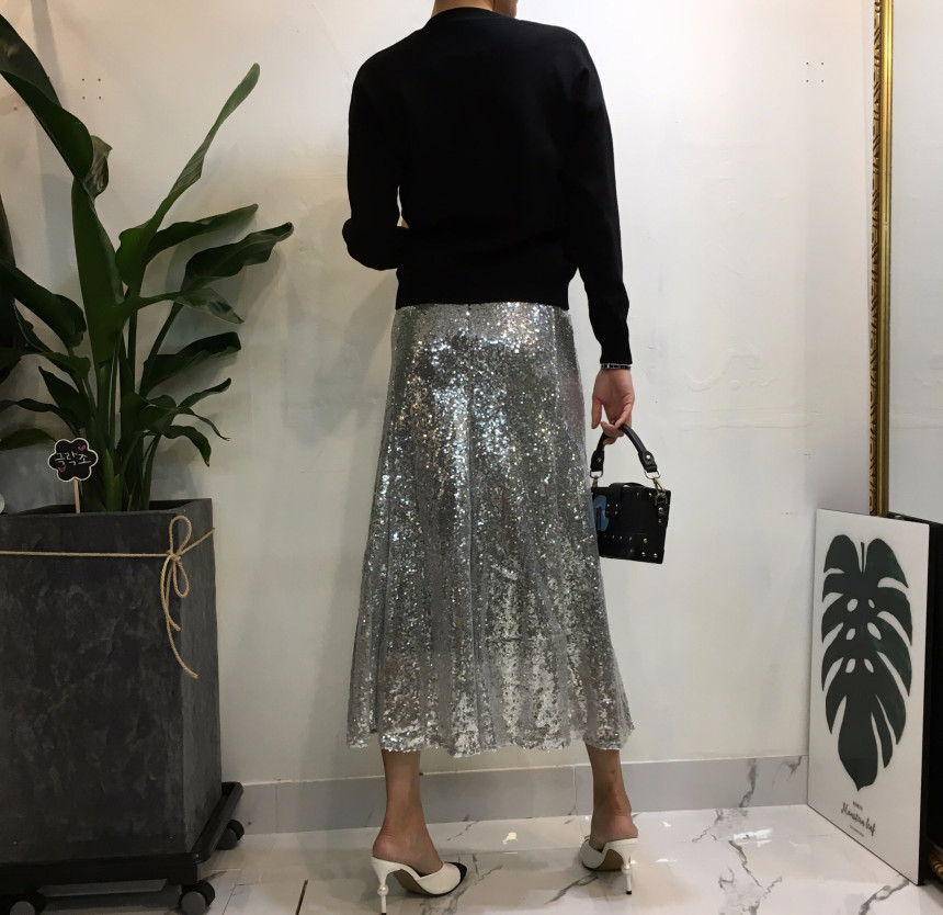 Mermaid Sequins Long Skirt Lovely Look Kid Girl Co