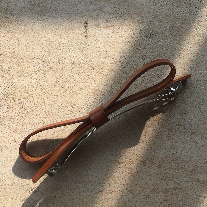 Hair Accessories Leather Ribbon Hairpin Date Slim 