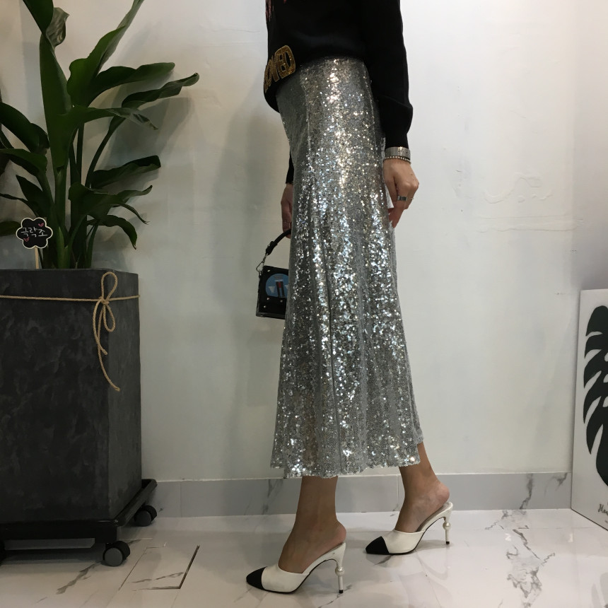 Mermaid Sequins Long Skirt Lovely Look Kid Girl Co