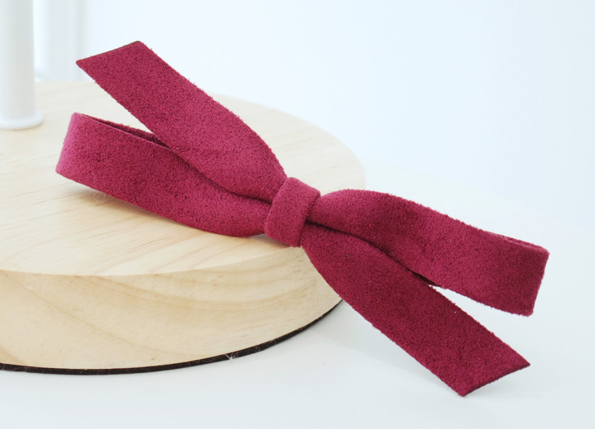 Hair Accessories Daily Simple Suede Ribbon Hairpin
