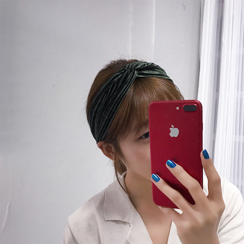 Hair Accessories Velvet Wrinkle Bandana Hair Turba