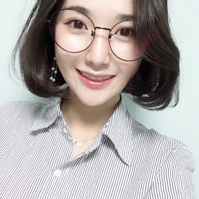 오버사이즈 가벼운 둥근 안경테 남자 여자 공용 - 상품 이미지