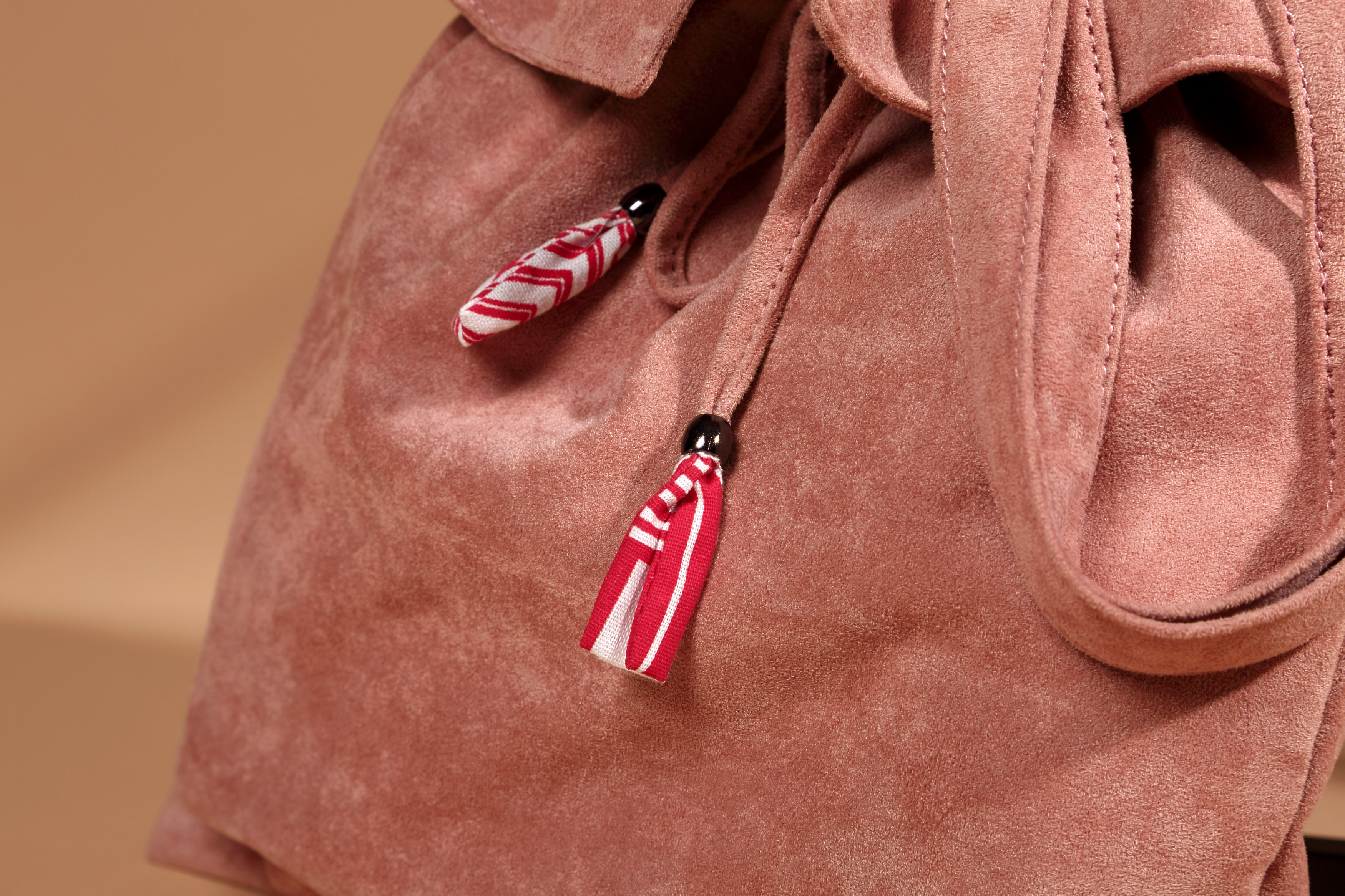 TOTE ECO SHOPPING TRAVEL Suede embroidered eco-bac