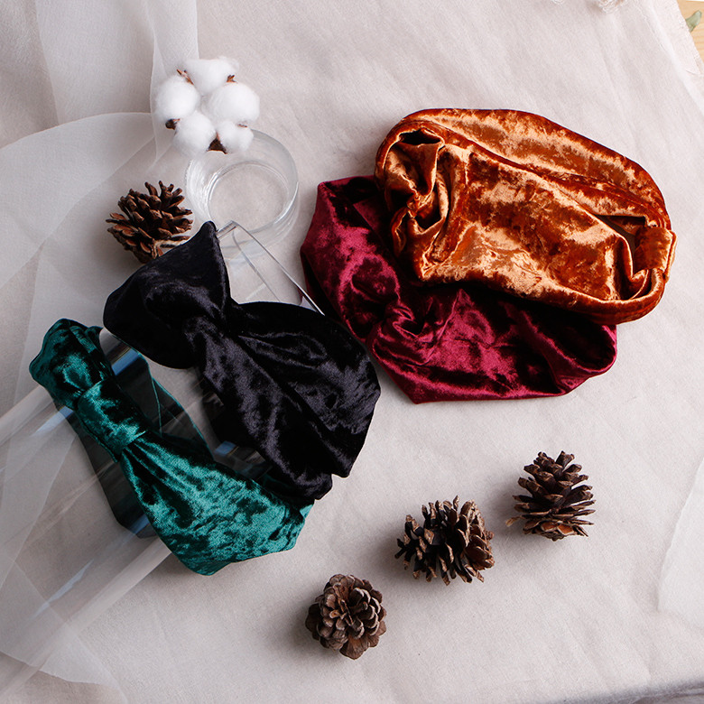 Hair Accessories Velvet Bandana Hair Turban Kitty 