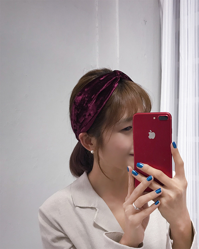 Hair Accessories Velvet Bandana Hair Turban Kitty 