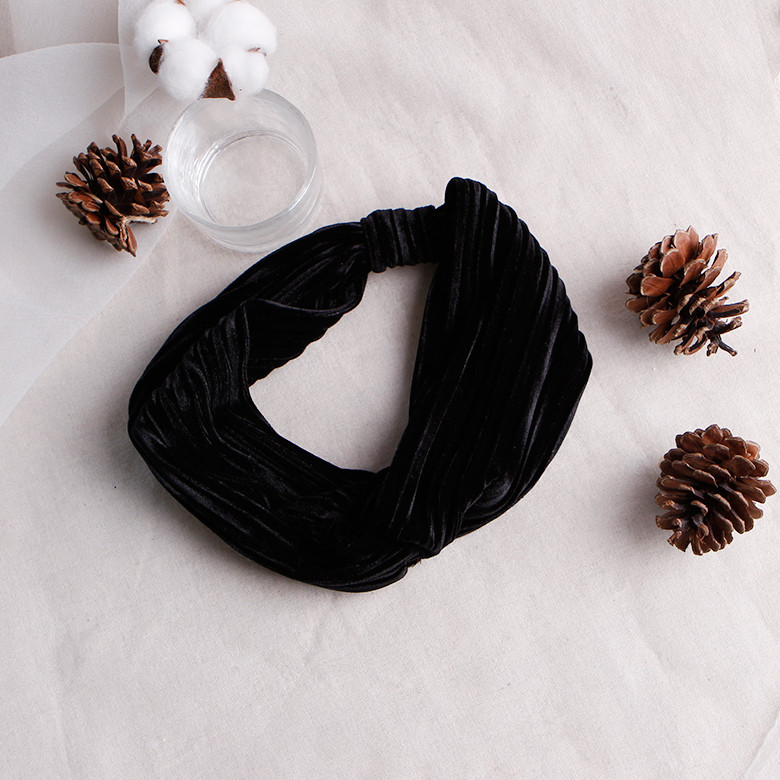 Hair Accessories Velvet Wrinkle Bandana Hair Turba