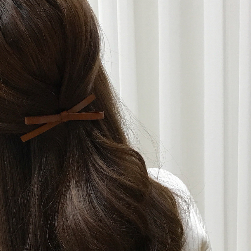 Hair Accessories Leather Ribbon Hairpin Date Slim 