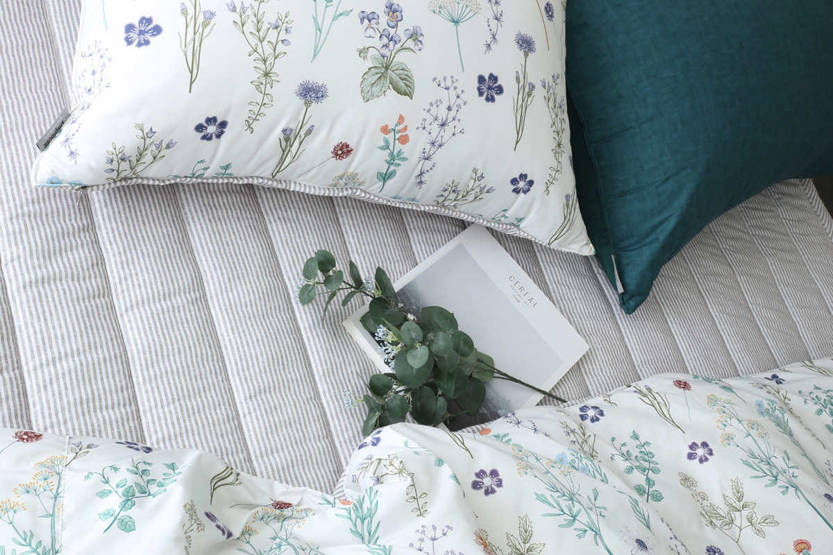 알러지케어 이불세트 플라워 가든 사계절 신혼 이불 침구세트 Q