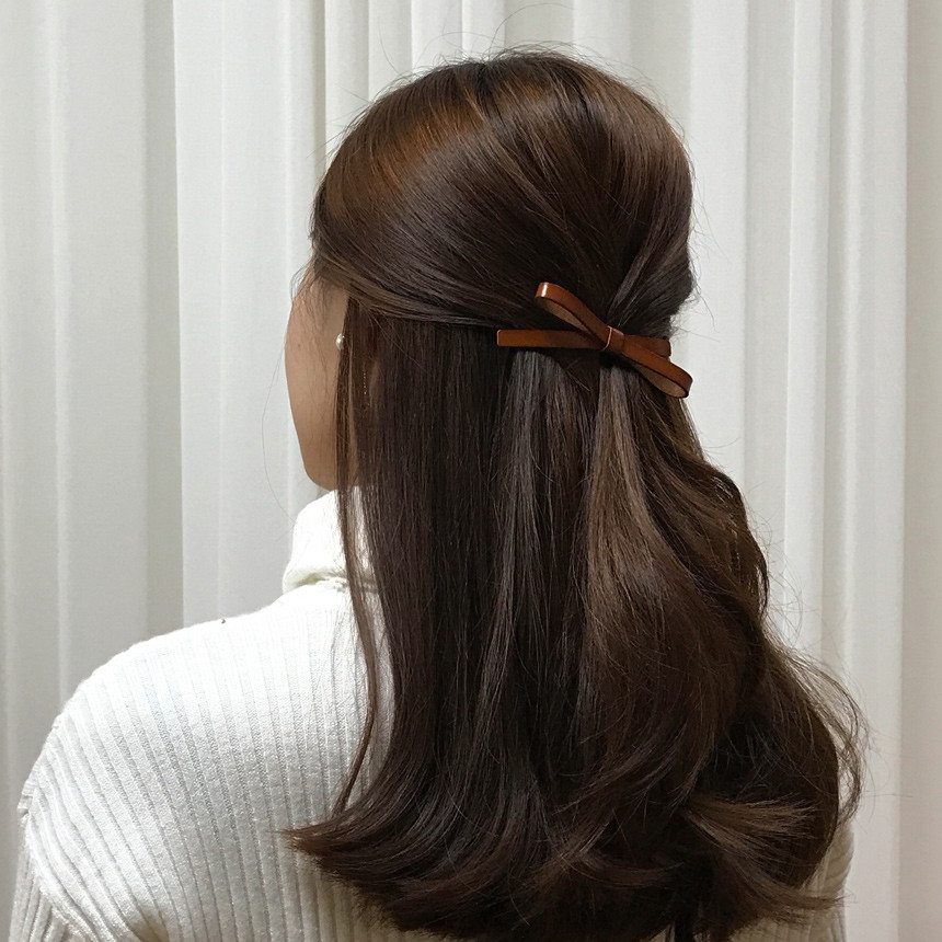 Hair Accessories Leather Ribbon Hairpin Date Slim 