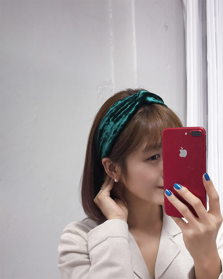 Hair Accessories Velvet Bandana Hair Turban Kitty 