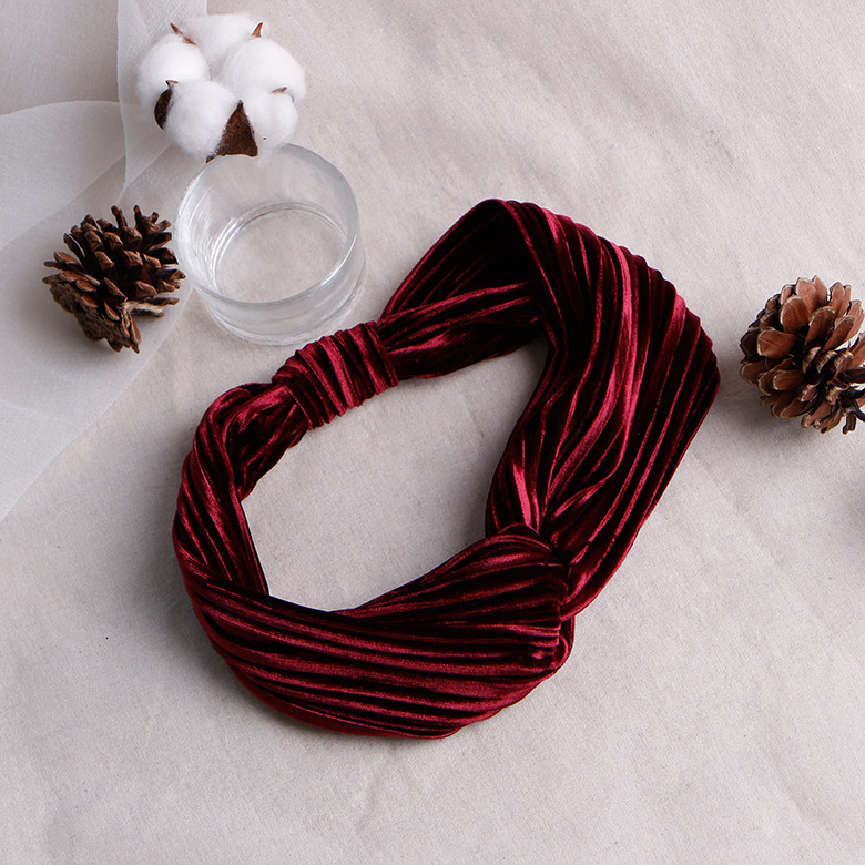 Hair Accessories Velvet Wrinkle Bandana Hair Turba