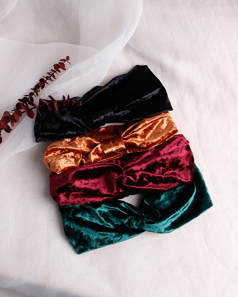 Hair Accessories Velvet Bandana Hair Turban Kitty 