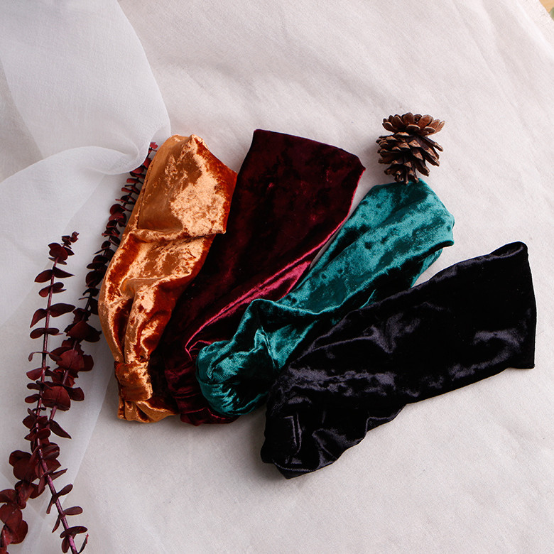 Hair Accessories Velvet Bandana Hair Turban Kitty 