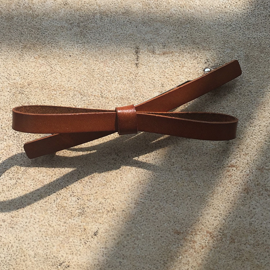 Hair Accessories Leather Ribbon Hairpin Date Slim 
