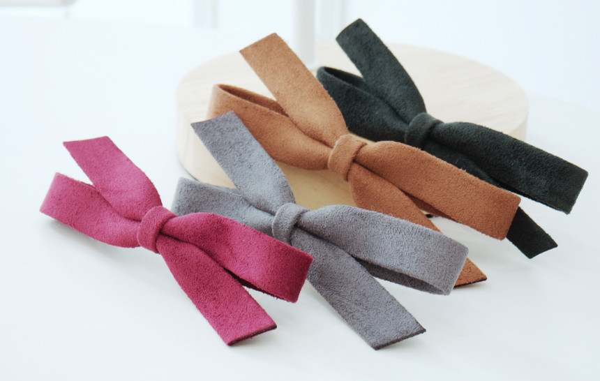 Hair Accessories Daily Simple Suede Ribbon Hairpin