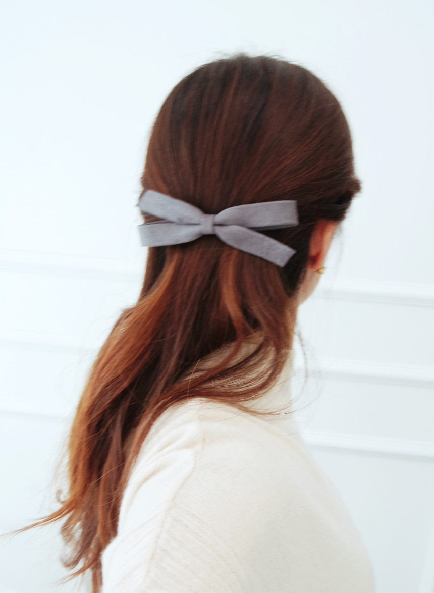 Hair Accessories Daily Simple Suede Ribbon Hairpin